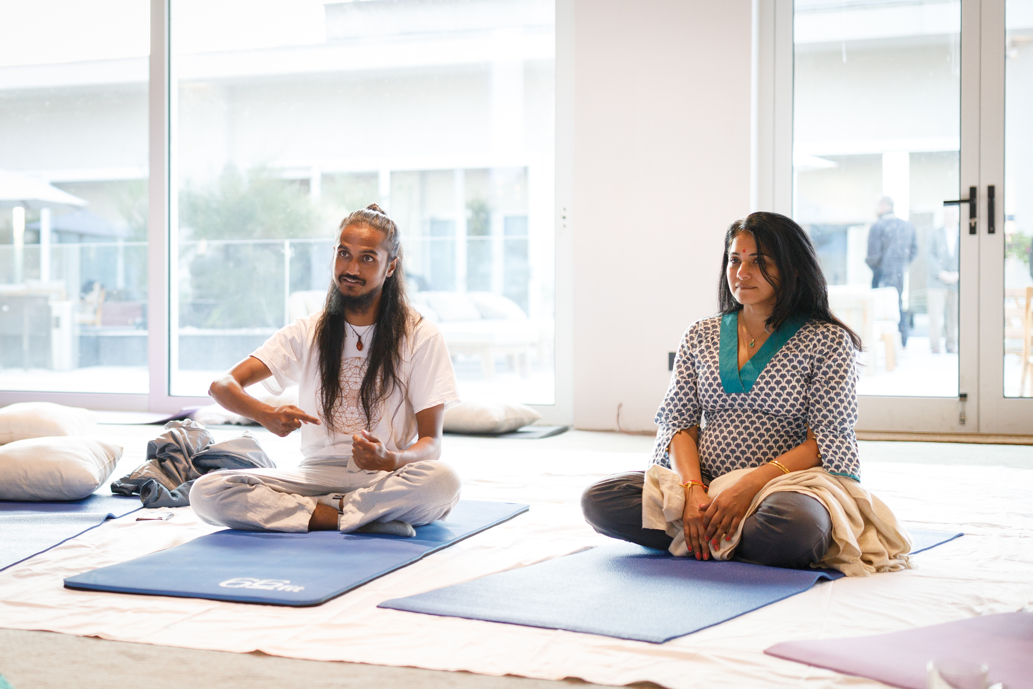 Facilitation with co-teacher in bright modern studio space